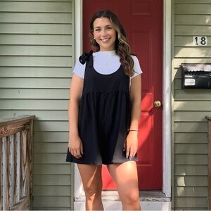 SHEIN Black Sleeveless Romper